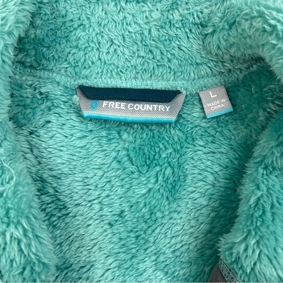 Free Country Vest Womens Large Outerwear Jade Teal Color Pockets Soft Cozy Basic - Picture 2 of 3